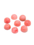 Pink Opal 7MM Round Cabs - Pack of 4 Piece - AAA Quality - Natural Pink Opal Cabochon - Pink Opal Cabs