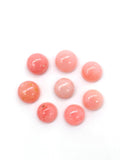 Pink Opal 5MM Round Cabs - Pack of 6 Piece - AAA Quality - Natural Pink Opal Cabochon - Pink Opal Cabs