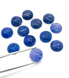 10mm Tanzanite Cabochon Round Calibrated, Tanzanite cabs, pack of 1 pc