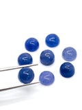 6mm Tanzanite Cabochon Round Calibrated, Natural Tanzanite Cabs- pack of 5 pc