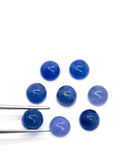 6mm Tanzanite Cabochon Round Calibrated, Natural Tanzanite Cabs- pack of 5 pc