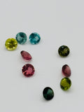 Multi Tourmaline 3MM faceted, Tourmaline gemstone loose cut , Tourmaline cut stone, Pack of 5 Pcs, AAA Quality