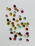 Multi Tourmaline 4MM faceted, Tourmaline gemstone loose cut , Tourmaline cut stone, Pack of 4 Pcs, AAA Quality
