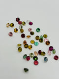 Multi Tourmaline 4MM faceted, Tourmaline gemstone loose cut , Tourmaline cut stone, Pack of 4 Pcs, AAA Quality