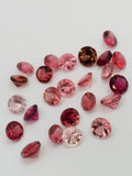 Pink Tourmaline 4MM faceted, Tourmaline gemstone loose cut , Tourmaline cut stone, Pack of 4 Pcs, AAA Quality