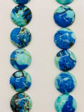 Azurite Round Cabochon 12mm • AAA Quality • Natural Azurite Cabs •Pack of 2 Pcs