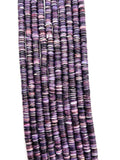 Wampum Quahog Shell Beads •8MM Size • 40 cm length (4A) Quality • Natural Wampum Shell • Purple Color • Origin East Coast USA