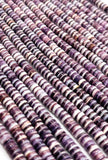 Wampum Quahog Shell Beads •4MM Size • 40 cm length (4A) • AAA Quality • Natural Wampum Shell • Purple Color • Origin East Coast USA