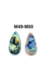 Monarch Opal Cabochon • Code M49-M50 • Sterling Opal Cabochon • AAAA Quality • Treated Opal
