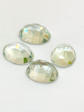 Prasiolite Rose cut 6x8 mm oval Cabs - Pack of 4 Pcs - AAA Quality - Natural color - Natural Prasiolite Stone- Green Amethyst loose stone