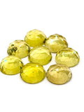 Lemon Quartz 11MM Round rose cut- Pack of 2 Piece - AAA Quality - loose gemstone, , Lemon Quartz.
