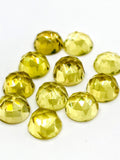 Lemon Quartz 8MM Round rose cut- Pack of 5 Piece - AAA Quality - loose gemstone, , Lemon Quartz.