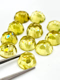Lemon Quartz 8MM Round rose cut- Pack of 5 Piece - AAA Quality - loose gemstone, , Lemon Quartz.