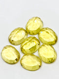 Lemon Quartz 8x10MM Round rose cut- Pack of 4 Piece - AAA Quality - loose gemstone, , Lemon Quartz.