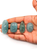 Aquamarine Cabochon • Code Q4-Q7 • AAA Quality • Natural Aquamarine Cabs • Perfect for Jewelry Making • Wire Wrapping Stone