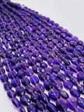Amethyst Oval 8x10mm faceted Beads , Length 14 Inch, Natural Amethyst faceted .AAA Quality , Origin Africa.