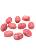 Pink Opal Oval Cabs 10x14MM Size - Pack of 2 Piece - AAA Quality - Natural Pink Opal Cabochon - Pink Opal Cabs
