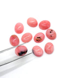 Pink Opal Oval Cabs 8X10 MM Size - Pack of 4 Piece - AAA Quality - Natural Pink Opal Cabochon - Pink Opal Cabs