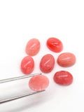 Pink Opal Oval Cabs 6X8 MM Size - Pack of 4 Piece - AAA Quality - Natural Pink Opal Cabochon - Pink Opal Cabs