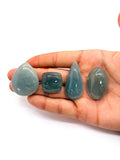 Aquamarine Cabochon • Code Q24-Q27 • AAA Quality • Natural Aquamarine Cabs • Perfect for Jewelry Making • Wire Wrapping Stone