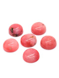 Pink Opal 11MM Round Cabs - Pack of 2 Piece - AAA Quality - Natural Pink Opal Cabochon - Pink Opal Cabs