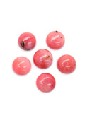 Pink Opal 11MM Round Cabs - Pack of 2 Piece - AAA Quality - Natural Pink Opal Cabochon - Pink Opal Cabs
