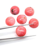 Pink Opal 11MM Round Cabs - Pack of 2 Piece - AAA Quality - Natural Pink Opal Cabochon - Pink Opal Cabs