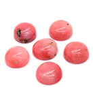 Pink Opal 12MM Round Cabs - Pack of 2 Piece - AAA Quality - Natural Pink Opal Cabochon - Pink Opal Cabs