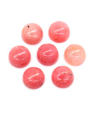 Pink Opal 9MM Round Cabs - Pack of 4 Piece - AAA Quality - Natural Pink Opal Cabochon - Pink Opal Cabs