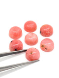 Pink Opal 8MM Round Cabs - Pack of 5 Piece - AAA Quality - Natural Pink Opal Cabochon - Pink Opal Cabs