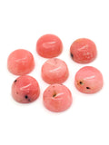 Pink Opal 8MM Round Cabs - Pack of 5 Piece - AAA Quality - Natural Pink Opal Cabochon - Pink Opal Cabs