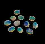Ethiopian Opal 7X5mm faceted Oval- AAA Quality Opal - Ethiopian Opal faceted loose stone- pack of 4 stone