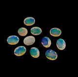 Ethiopian Opal 8x6mm faceted Oval- AAA Quality Opal - Ethiopian Opal faceted loose stone- pack of 4 stone