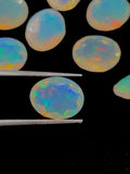 Ethiopian Opal 9x7mm faceted Oval- AAA Quality Opal - Ethiopian Opal faceted loose stone- pack of 2 pc