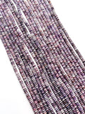 Wampum Quahog Shell Beads •4MM Size • 40 cm length (4A) • AAA Quality • Natural Wampum Shell • Purple Color • Origin East Coast USA