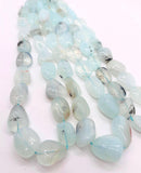 Peruvian Opal tumble Beads, • Length 16 Inch • AAA Quality • 11-15x18-19MM Natural Peruvian Opal beads • Origin Peru