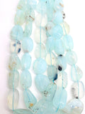 Peruvian Opal tumble Beads, • Length 16 Inch • AAA Quality • 14-16x20-22MM Natural Peruvian Opal beads • Origin Peru