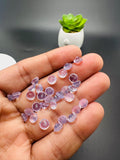 6 mm Lavender Quartz Round Cut - Pack of 4 Pcs - Light Lavender Color - AAA Quality
