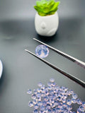 6 mm Lavender Quartz Round Cut - Pack of 4 Pcs - Medium Lavender Color - AAA Quality