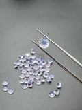 6 mm Lavender Quartz Round Cut - Pack of 4 Pcs - Light Lavender Color - AAA Quality