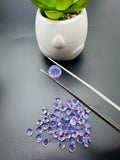 6 mm Lavender Quartz Round Cut - Pack of 2 Pcs -Dark Lavender Color - AAA Quality