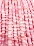 Queen Conch 6-12MM Shell Roundel Beads • Graduate Size • Length 16 Inch • AAA Quality • Natural Pink Queen Conch Shell Beads