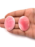 Queen Conch Shell Oval Cabs • 30x40 mm Size • Pack of 1 Pc• AAA Quality • Flat Back • Queen Conch Cabochons