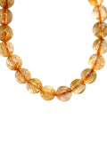 Golden Rutile Round Bracelet •8mm Size • Code Q8• Weight 17.5gm - 4A Quality • Natural Rutilated Quartz Bracelet