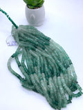 Green Strawberry Quartz faceted Heishi 6 - 6.5 mm - AAA Quality- Faceted heishi/ Tyre beads - Length 16 Inch