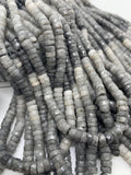 Cats Eye Faceted Heishi 5.5 mm - AAA Quality - Length 16 Inch - Cats Eye Heishi Tyre Beads