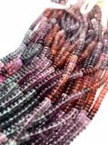 Spinel Roundel Beads - 4-4.5 / 4.5 mm Size - AAA Quality - 14 Inch Length- Multi Spinel Rondelle Beads