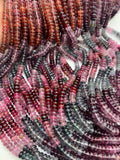 Spinel Roundel Beads - 4-4.5 / 4.5 mm Size - AAA Quality - 14 Inch Length- Multi Spinel Rondelle Beads