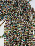 Multi Stone Faceted Heishi Beads 7-8 mm - Length 16 inch- AAA Quality- Natural Multi Stone Heishi Tyre Beads