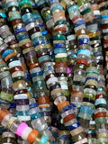 Multi Stone Faceted Heishi Beads 4-4.5 / 5 mm - Length 16 inch- AAA Quality- Natural Multi Stone Heishi Tyre Beads